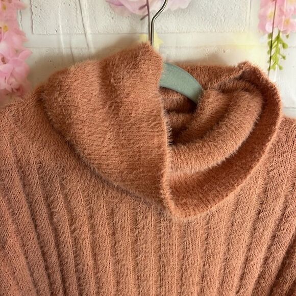 Ultra fuzzy Arizona Jean co ribbed cowl neck sweater size XXL - Picture 6 of 10